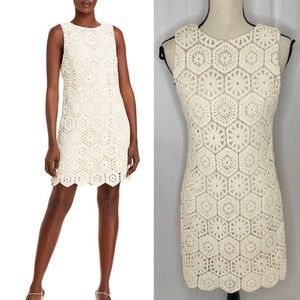 NWT Alive + Olivia Clyde Crochet Shift Dress in Sand